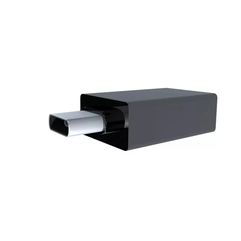 USB grafikas adapteris Gembird A-USB3-CMAF-01 — USB Type-C uz USB (USB 2.0 / 3.2 Gen 1), kompakts, melns