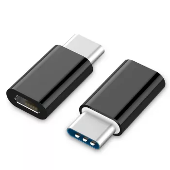 GEMBIRD USB 2.0 Type-C uz MicroUSB adapteris (CM/MicroUSB-F), melns