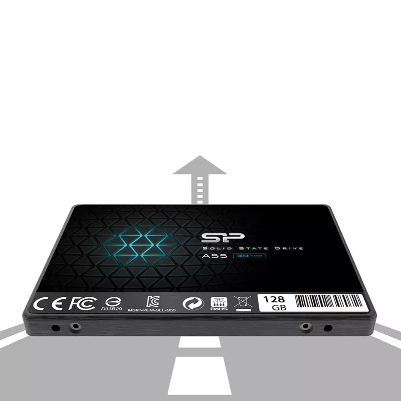 SILICON POWER SSD - A55 - 128 GB - 2,5 collas - SATA III SLC