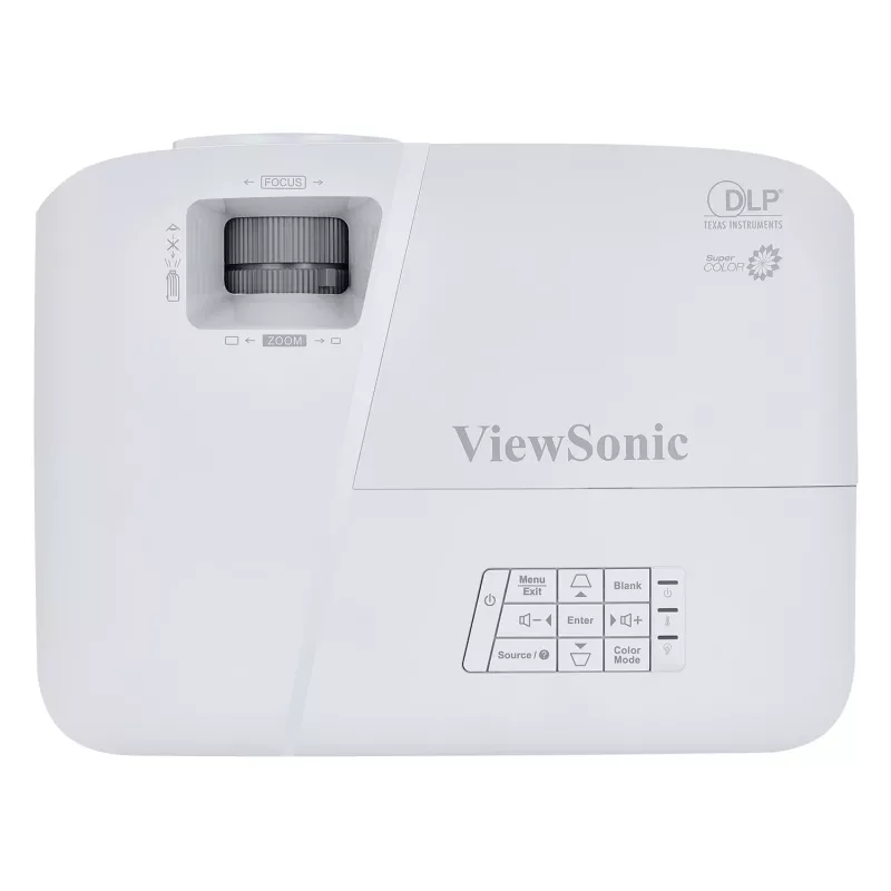 Viewsonic PA503S datu projektors Standarta projicēšanas projektors 3600 ANSI lūmenu DLP SVGA (800x600) Pelēks, Balts