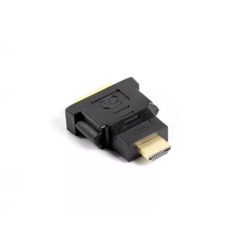 LANBERG kabeļa savienotāja adapteris HDMI (vīrišķais) uz DVI-D (sievišķais, 24+5) melns, 1920x1080@60Hz, ABS korpuss