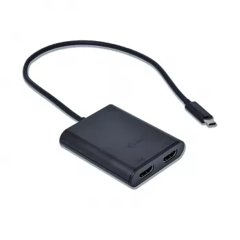 i-tec USB-C 3.1 Dual 4K HDMI video adapteris, 3.2 Gen 1 (3.1 Gen 1), USB Type-C, HDMI izeja, 3840 x 2160 pikseļi