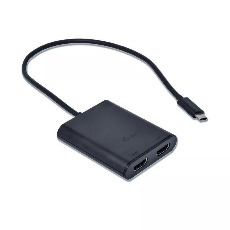 i-tec USB-C 3.1 Dual 4K HDMI video adapteris, 3.2 Gen 1 (3.1 Gen 1), USB Type-C, HDMI izeja, 3840 x 2160 pikseļi