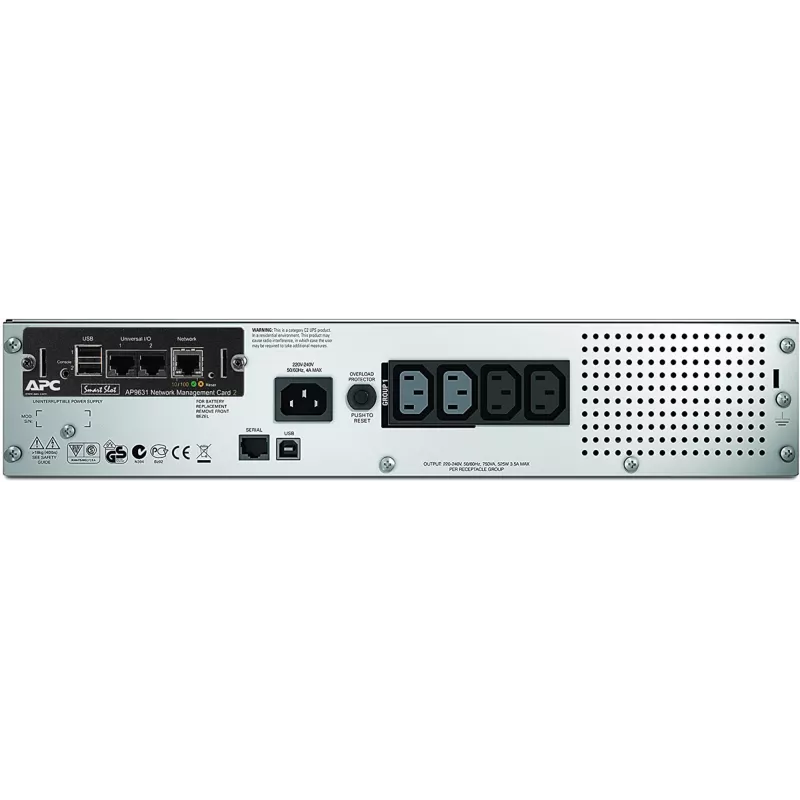 APC Smart-UPS SMT750RMI2UNC - 4x C13, USB, montējams statīvā, NMC, 750VA