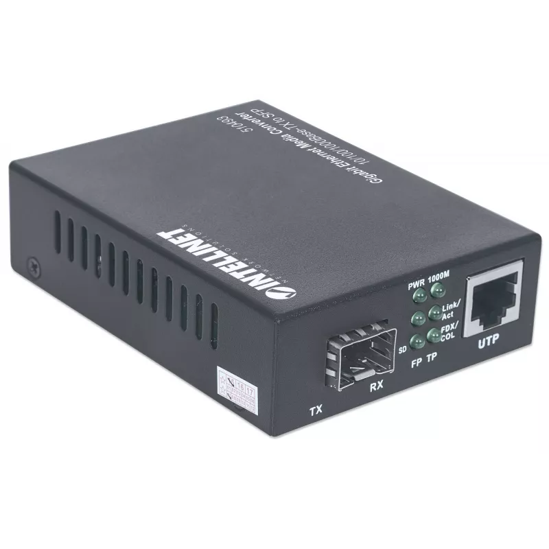 Intellinet Gigabit Ethernet uz SFP mediju pārveidotājs, 10/100/1000Base-Tx uz SFP slotu, tukšs