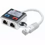 Intellinet 2 portu modulārais sadalītājs, Cat5e, FTP, ļauj diviem RJ45 portiem koplietot vienu Cat5e tīkla kabeli