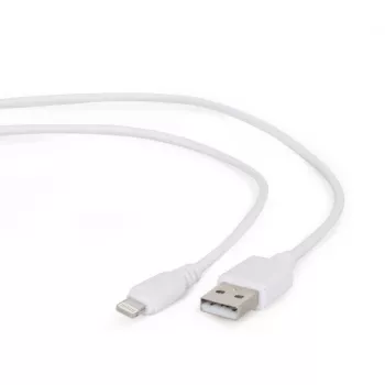 Lightning kabelis Gembird CC-USB2-AMLM-2M-W — 2 m, Lightning uz USB A, USB 2.0, balts