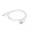 Lightning kabelis Gembird CC-USB2-AMLM-2M-W — 2 m, Lightning uz USB A, USB 2.0, balts