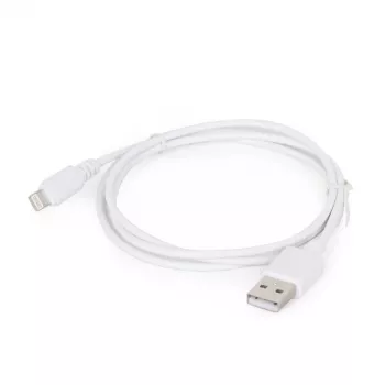 Lightning kabelis Gembird CC-USB2-AMLM-2M-W — 2 m, Lightning uz USB A, USB 2.0, balts