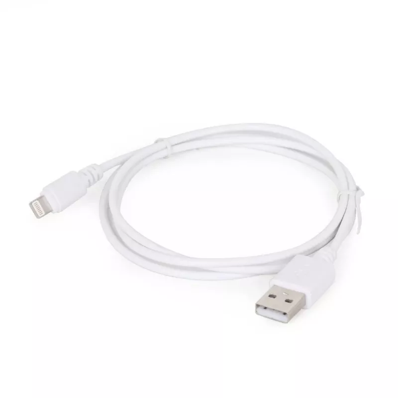Lightning kabelis Gembird CC-USB2-AMLM-2M-W — 2 m, Lightning uz USB A, USB 2.0, balts