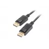 LANBERG DisplayPort kabelis 3m Melns