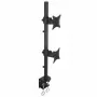 Techly ICA-LCD-350-D monitora stiprinājums/statīvs 68,6 cm (27 collas) galdam melns