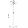 Techly ICA-TR10 reklāmas displeja statīvs 68,6 cm (27 collas) sudrabains