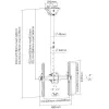 Techly 32-55 Telescopic Ceiling Universal LED TV LCD Support” ICA-CPLB 944S