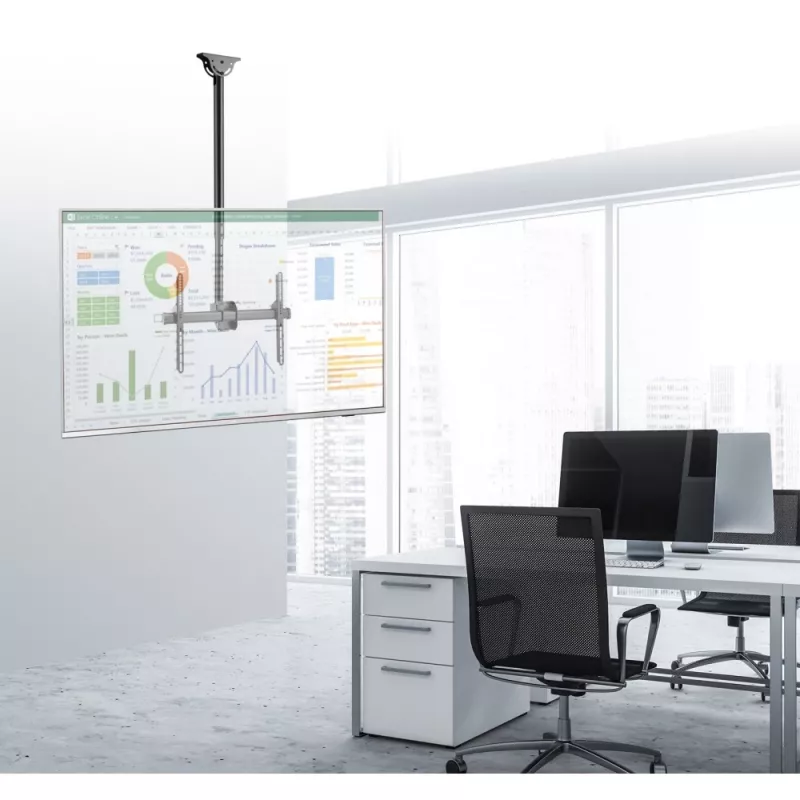 Techly 37-70 Telescopic Ceiling Long Support LED TV LCD” ICA-CPLB 946L