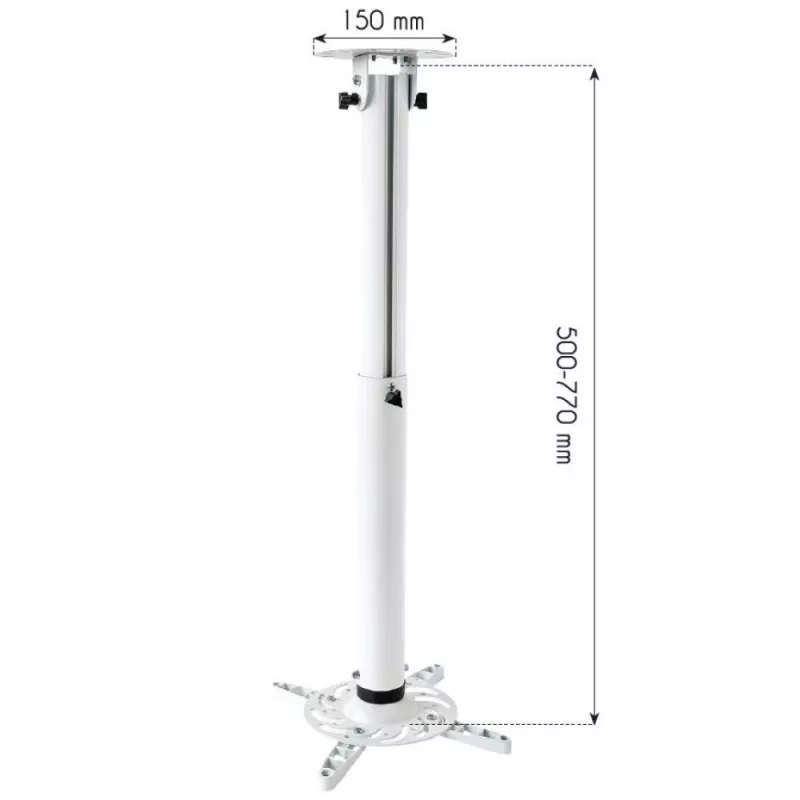 Techly Support Projector Ceiling Extension 500-770 mm Balts ICA-PM 104MW