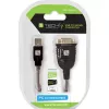 USB–seriālā adapteris Techly IDATA USB-SER-2T, USB-A tēviņš uz DB-9 tēviņš, 0,45 m, caurspīdīgi balts
