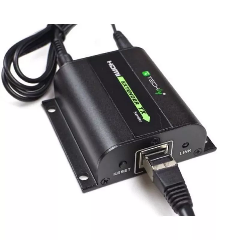 Techly HDMI paplašinātājs Full HD uz Cat.5E / 6 / 6A / 7 kabeļa, maks. 60 m, automātiska regulēšana IDATA EXT-E70I
