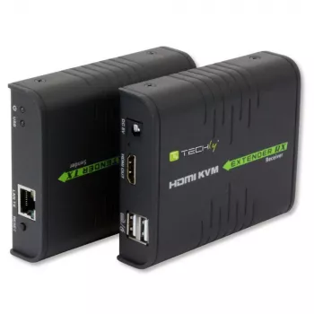 Techly IDATA HDMI-KVM2 KVM paplašinātājs Raidītājs un uztvērējs