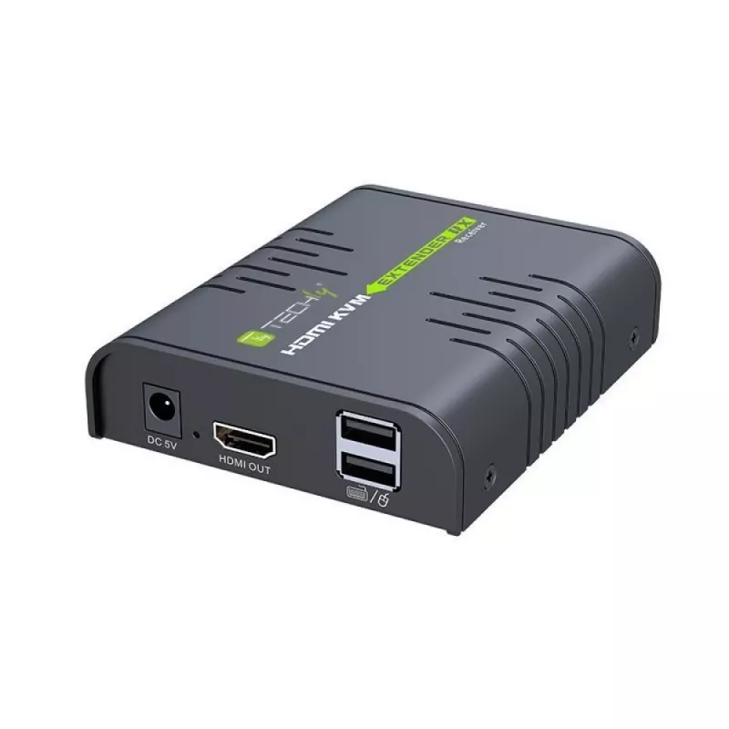 Techly IDATA HDMI-KVM2 KVM paplašinātājs Raidītājs un uztvērējs