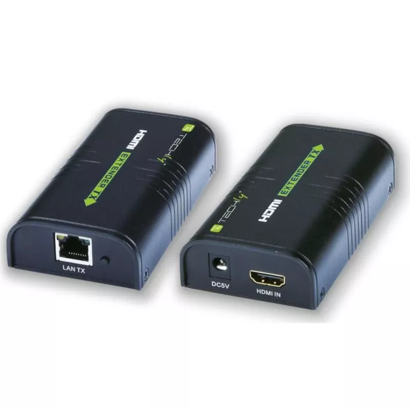 Techly pastiprinātājs / sadalītājs HDMI caur IP tīklu IDATA EXTIP-373