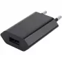 Techly Compact Charger USB 1A European Plug Melns