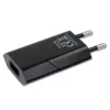 Techly Compact Charger USB 1A European Plug Melns
