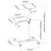 Techly Universal Trolley for Notebook / Projector, Balts ICA-TB TPM-6