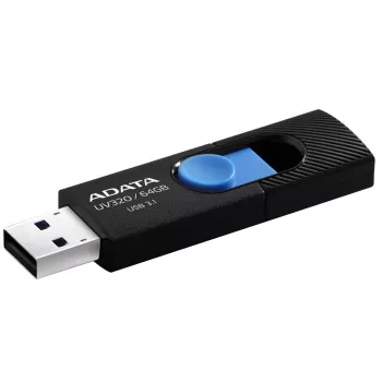 ADATA UV320 USB zibatmiņa 64 GB USB Type-A 3.2 Gen 1 (3.1 Gen 1) Melns, Zils
