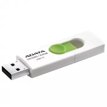 ADATA UV320 USB zibatmiņa 64 GB USB Type-A 3.2 Gen 1 (3.1 Gen 1) Zaļa, Balta
