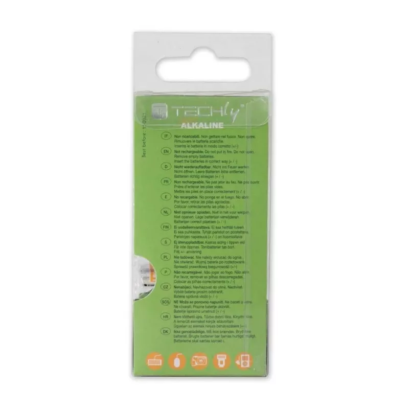Techly Multipack 24 Baterijas High Power Mini Stilo AAA sārma baterijas LR03 1.5V IBT-KAL-LR03-B24T