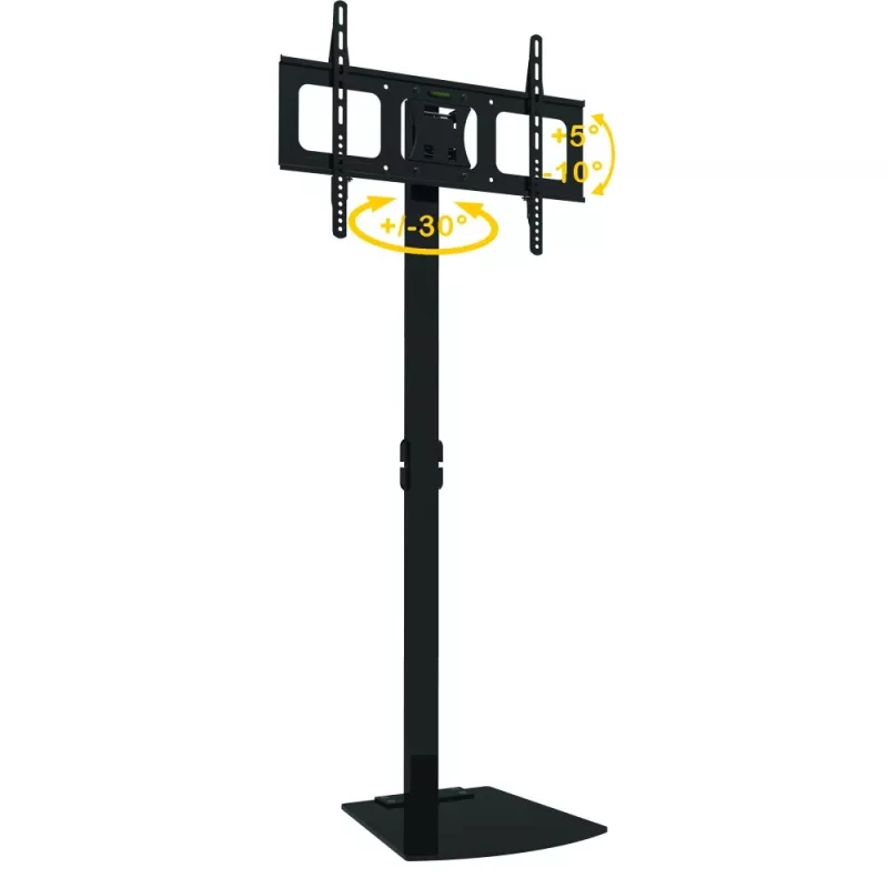 Techly ICA-TR12 TV stiprinājums/statīvs 177,8 cm (70 collas) Melns
