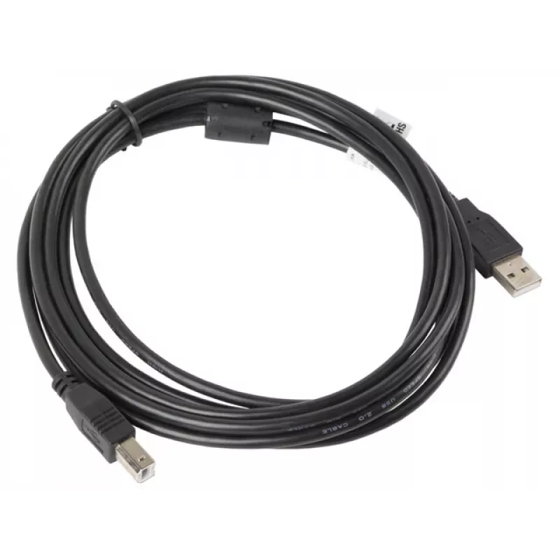 LANBERG USB kabelis USB 2.0 USB B - 3m Melns