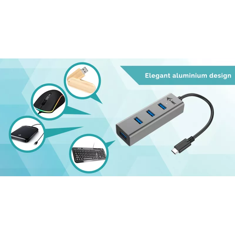 i-tec Metal USB-C HUB 4 Ports