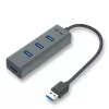 USB centrmezgls i-tec Metal USB 3.0 HUB 4 Port