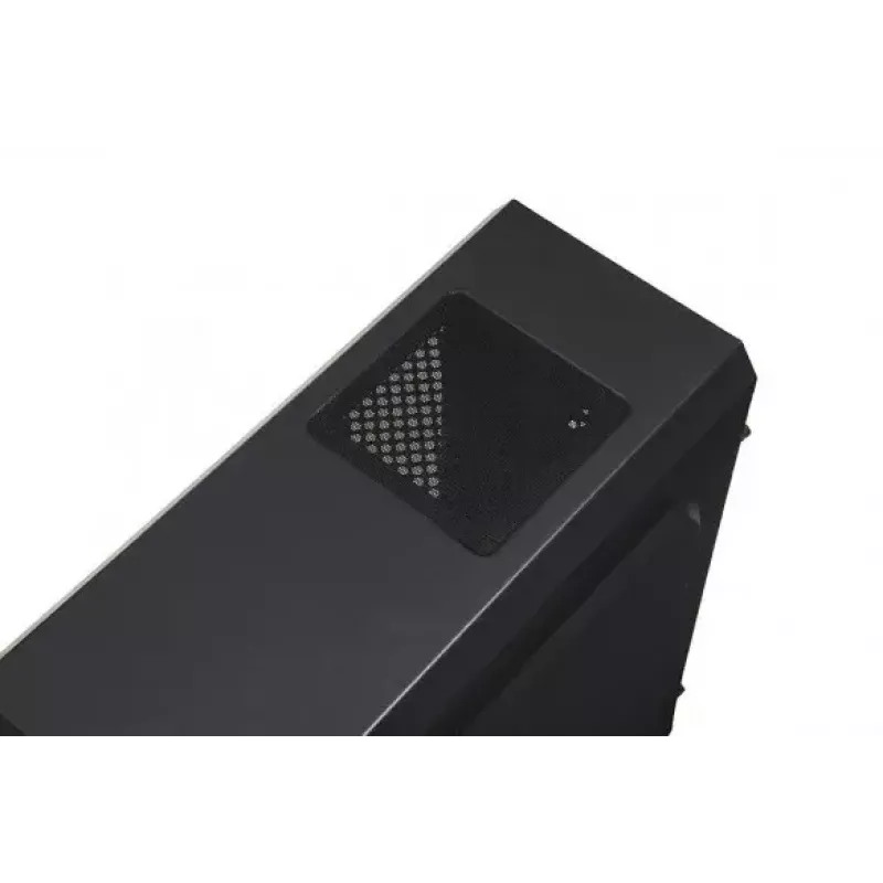 iBox Orcus X14 Midi Tower datora korpuss, ATX/Micro ATX/ITX, sānu logs, 2x 120 mm sarkani apgaismoti ventilatori, 3x 3,5 collu, 2x 2,5 collu, 1x 5,25 collu nodalījumi, USB 3.0, melns