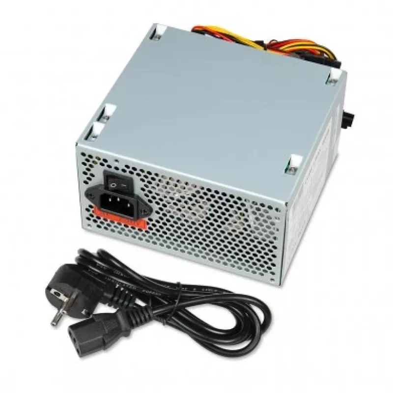 Barošanas bloks ATX IBOX CUBE II 400 W — 20+4 kontaktu, 120 mm ventilators, sudraba