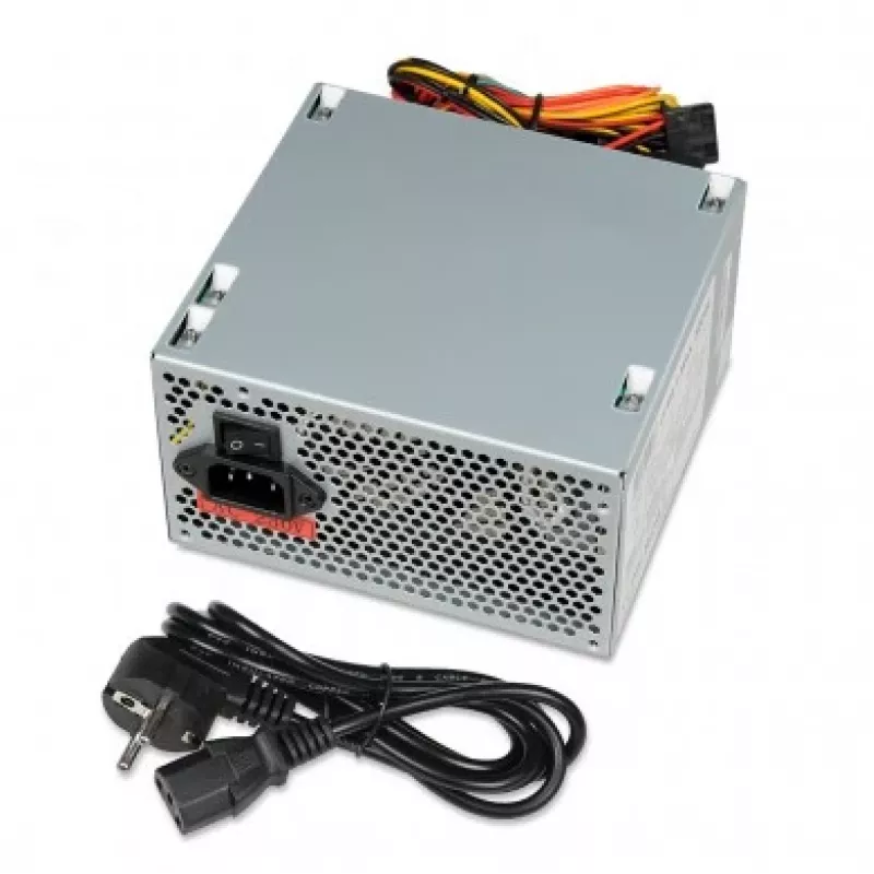 IBOX Cube Ii barošanas bloks Unit 500 W 20+4 Pin ATX ATX Sudraba