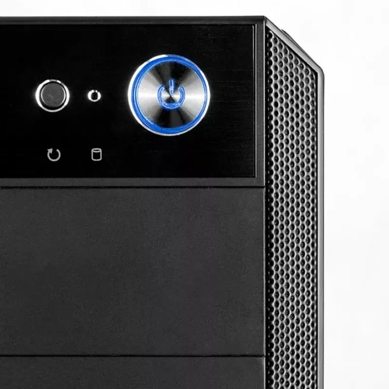 PC korpuss MODECOM Oberon Pro Midi Tower — melns, ATX/ITX/Micro ATX, rūdīts stikls, līdz 395 mm GPU