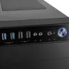 PC korpuss MODECOM Oberon Pro Midi Tower — melns, ATX/ITX/Micro ATX, rūdīts stikls, līdz 395 mm GPU
