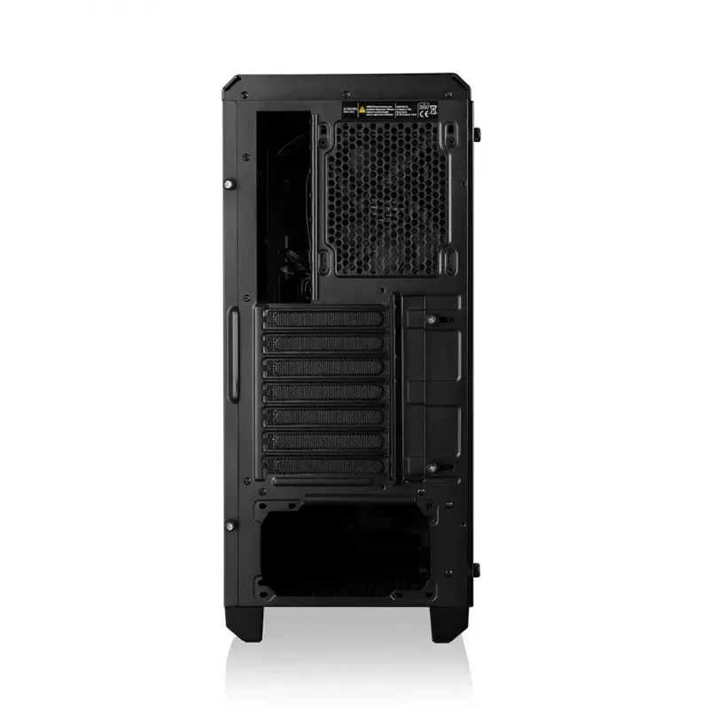 PC korpuss MODECOM Oberon Pro Midi Tower — melns, ATX/ITX/Micro ATX, rūdīts stikls, līdz 395 mm GPU