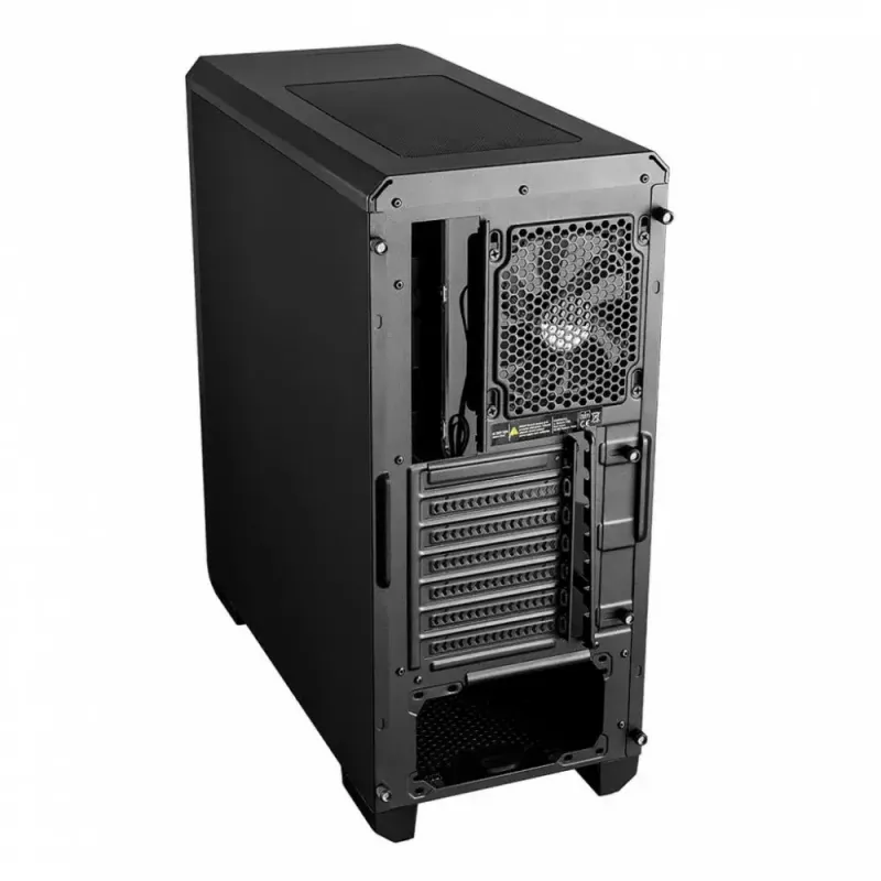 PC korpuss MODECOM Oberon Pro Midi Tower — melns, ATX/ITX/Micro ATX, rūdīts stikls, līdz 395 mm GPU