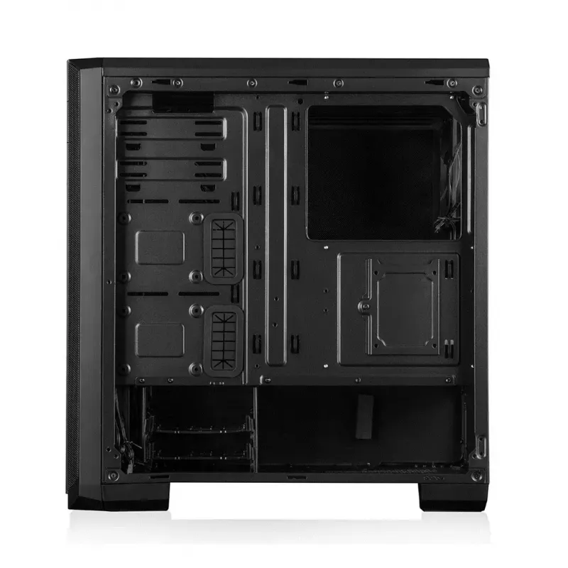 PC korpuss MODECOM Oberon Pro Midi Tower — melns, ATX/ITX/Micro ATX, rūdīts stikls, līdz 395 mm GPU