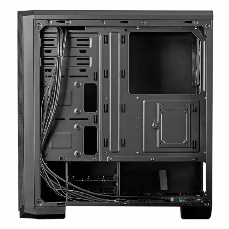 PC korpuss MODECOM Oberon Pro Midi Tower — melns, ATX/ITX/Micro ATX, rūdīts stikls, līdz 395 mm GPU