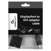 GEMBIRD DisplayPort–DVI adaptera kabelis – melns