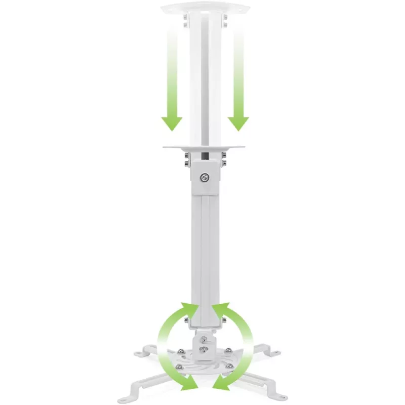 Techly Projectora griestu stiprinājuma pagarinājums 545–900 mm sudraba krāsā ICA-PM 18M