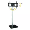 Techly ICA-TR11 TV stiprinājums/statīvs 177,8 cm (70 collas) Melns, Sudrabains