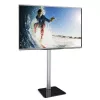 Techly ICA-TR11 TV stiprinājums/statīvs 177,8 cm (70 collas) Melns, Sudrabains