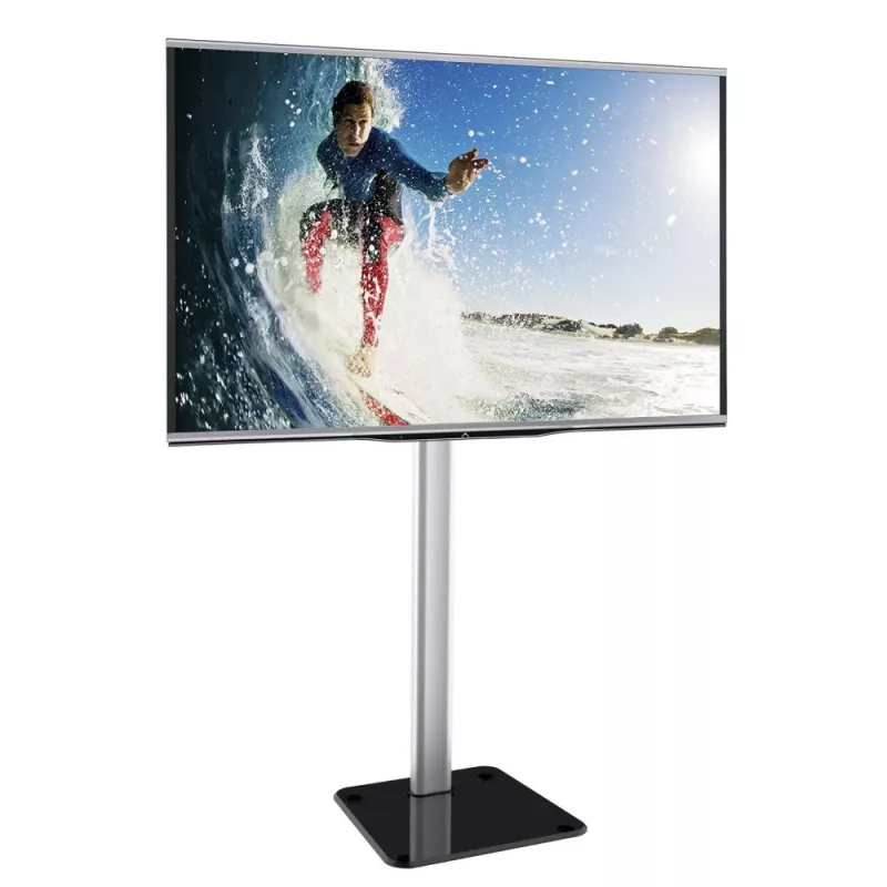 Techly ICA-TR11 TV stiprinājums/statīvs 177,8 cm (70 collas) Melns, Sudrabains