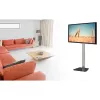 Techly ICA-TR11 TV stiprinājums/statīvs 177,8 cm (70 collas) Melns, Sudrabains